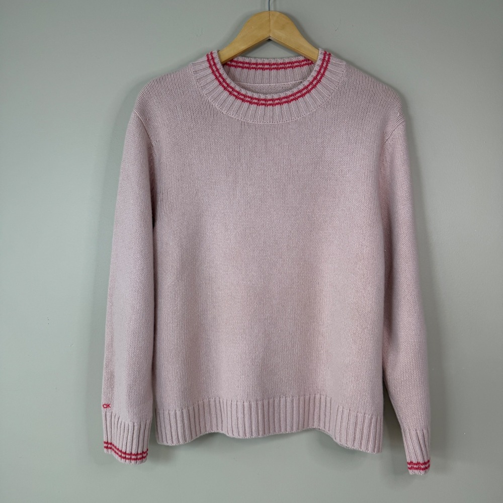 Outerknown Womens‎ Small Archer Cashmere Sweater Rosewater Quiet Luxury